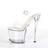 Pleaser - RADIANT708 Sandale à bride à la cheville, Pole dance chaussures - Chaussures de pole dance - Blanc Product image